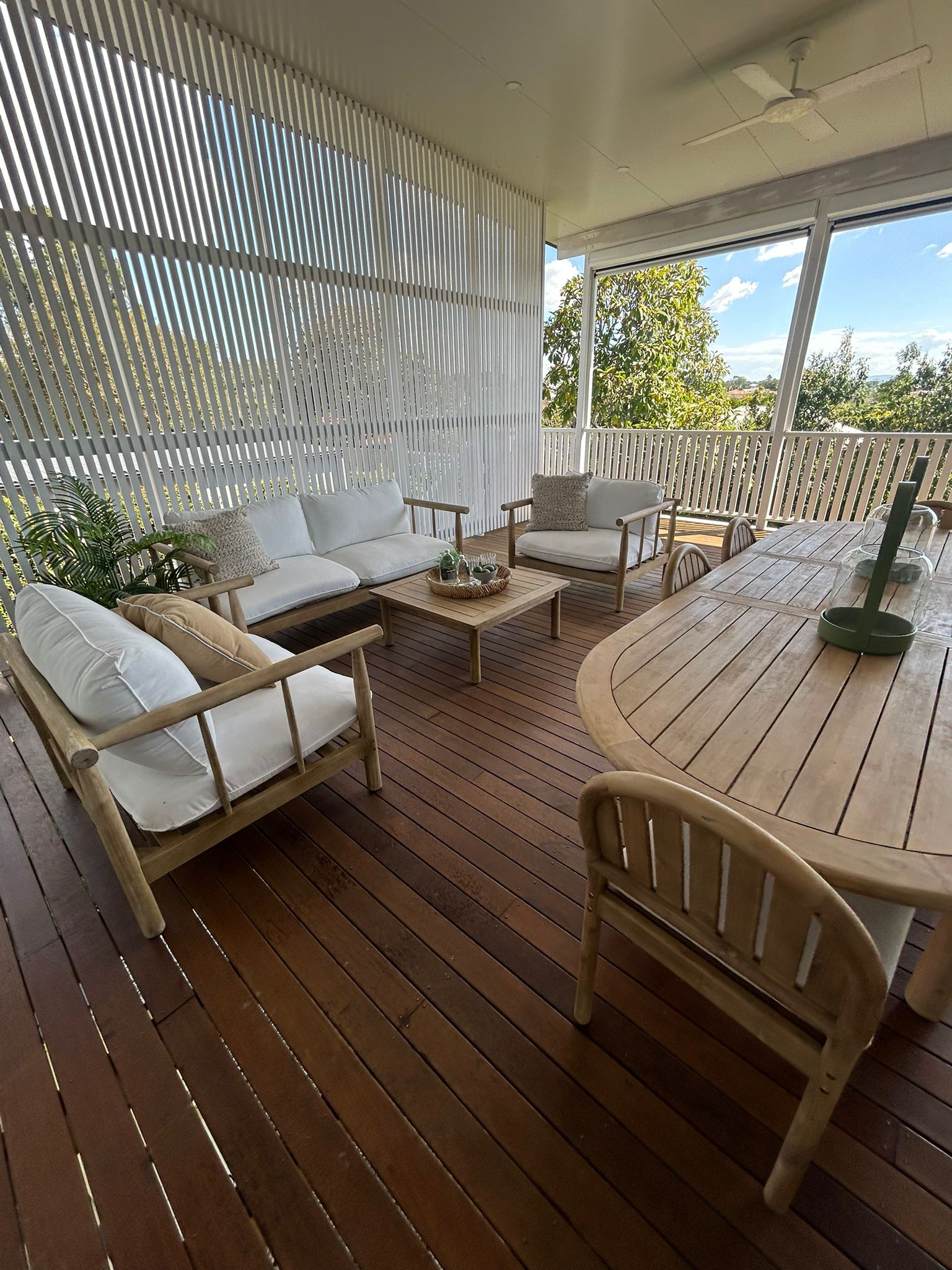 Covered Brisbane outdoor entertaining area